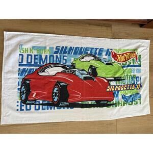 Vintage Mattel Hot Wheels Silhouette II Demons Beach Bath Towel
